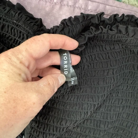 Torrid Black Sleeveless Jumpsuit with Wide-Leg Design - Picture 2 of 2